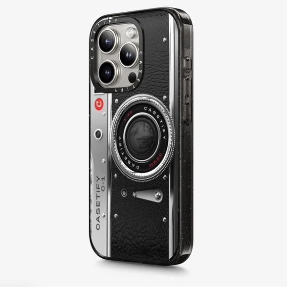 Casetify Other - Casetify Vintage Camera Style Black and Silver Phone Case Camera Case - Classic